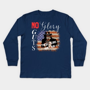 No guts no glory Kids Long Sleeve T-Shirt